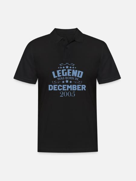 18th Birthday Legend December 2005 - Men's Polo Shirt - black