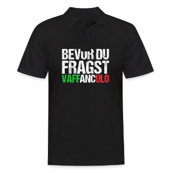 Italien Italiener Vaffanculo - Männer Poloshirt - Schwarz - Vorne - Kai (181cm)