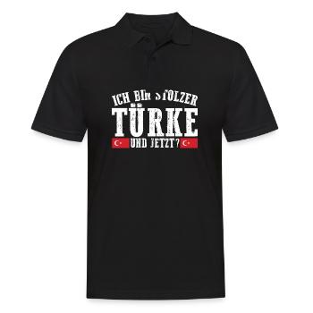 Türken Türkisch Türkei - Männer Poloshirt - Schwarz - Vorne - Kai (181cm)