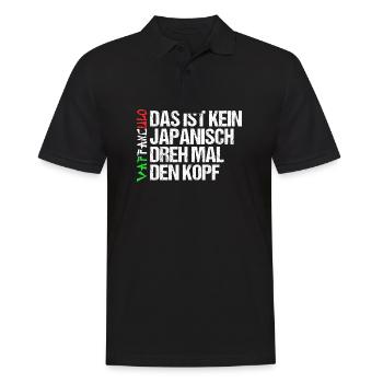 Italie Italien Vaffanculo - Polo Homme - noir - Devant - Kai (181cm)