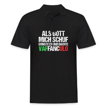 Italien Italiener Vaffanculo - Männer Poloshirt - Schwarz - Vorne - Kai (181cm)