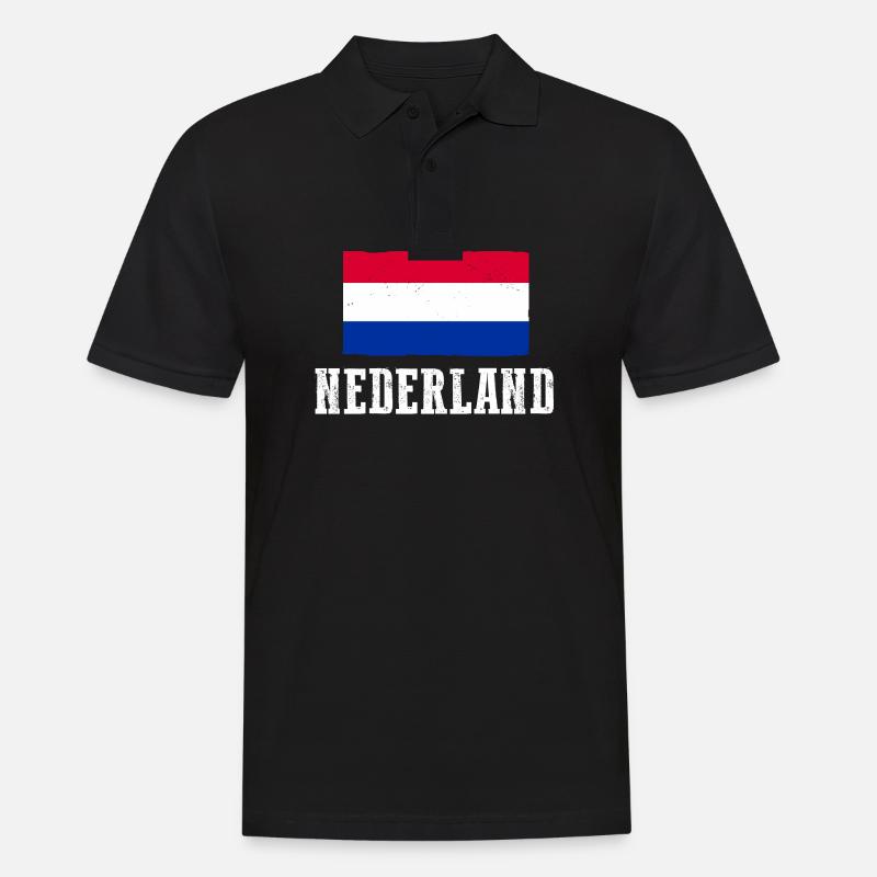Pays-Bas Pays-Bas - Polo Homme - noir
