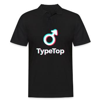 Moi je suis un TYPE TOP ! - Polo Homme - noir - Devant - Kai (181cm)