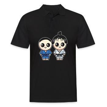 Judo Couple Athletes Poison - Men's Polo Shirt - black - Front - Kai (181cm)