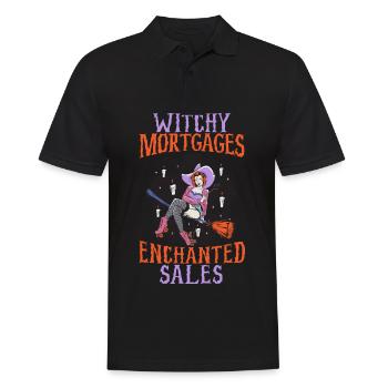 Witchy Hypotheken Verzauberte Verkäufe Immobilienm - Männer Poloshirt - Schwarz - Vorne - Kai (181cm)