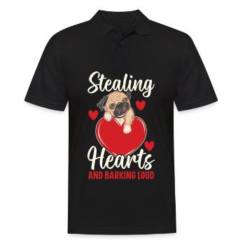 Gnome Valentinstag Gartenarbeit Gartenzwerg Liebha - Männer Poloshirt - Schwarz - Vorne - Kai (181cm)