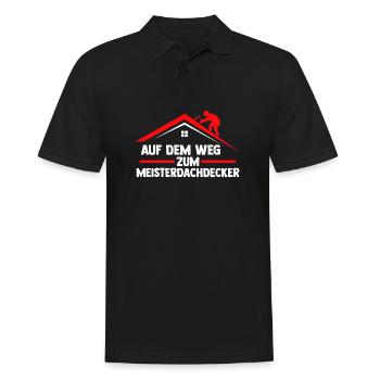 Roofing training apprentice Auzbi roofer - Men's Polo Shirt - black - Front - Kai (181cm)