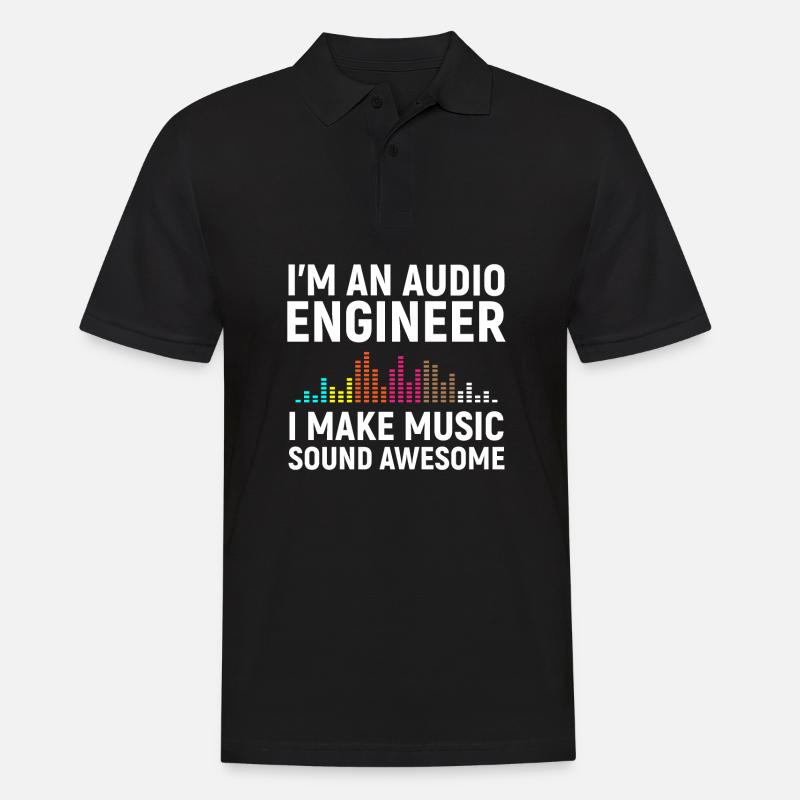 I'm an Audio Engineer - Männer Poloshirt - Schwarz