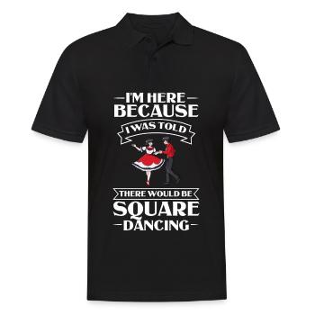 Square Dance Musik Caller Volkstanz Tänzer Usa - Männer Poloshirt - Schwarz - Vorne - Kai (181cm)