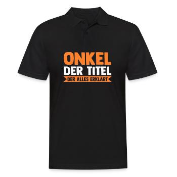 Oncle - Polo Homme - noir - Devant - Kai (181cm)