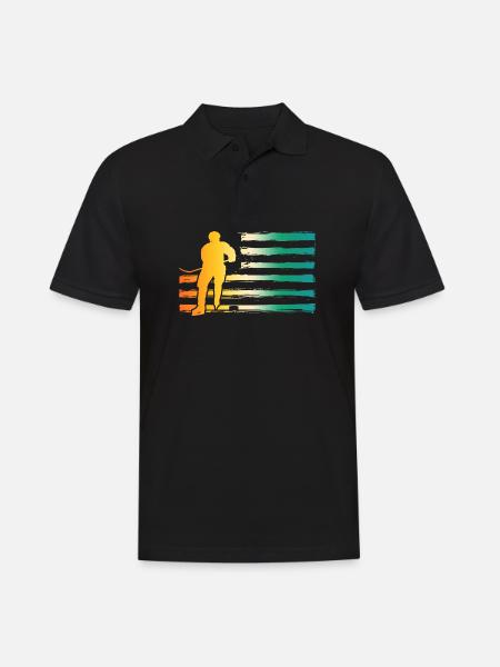 Eishockeyspieler Eishockey - Männer Poloshirt - Schwarz