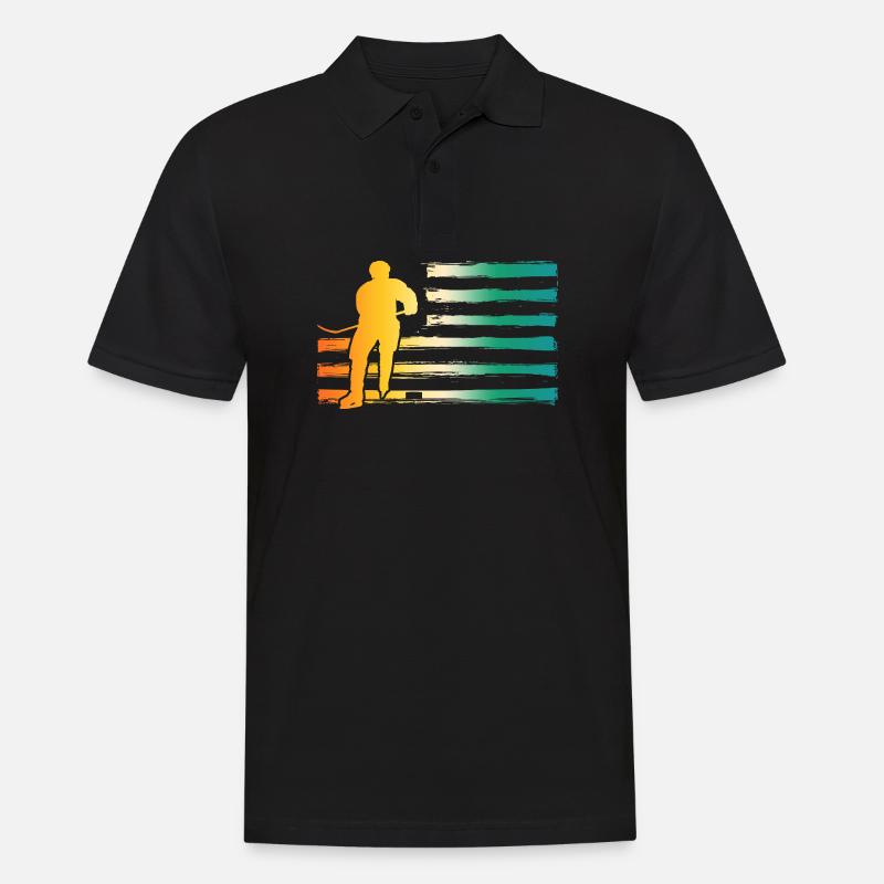 Eishockeyspieler Eishockey - Männer Poloshirt - Schwarz