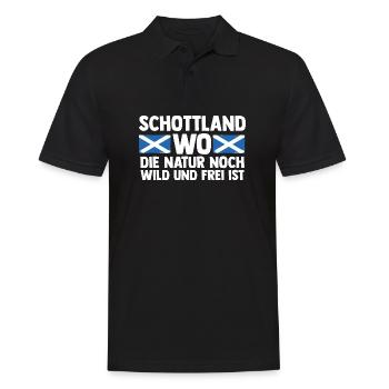 Scots Scottish Scotland - Men's Polo Shirt - black - Front - Kai (181cm)