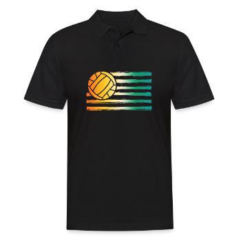 Handballer Handball - Männer Poloshirt - Schwarz - Vorne - Kai (181cm)