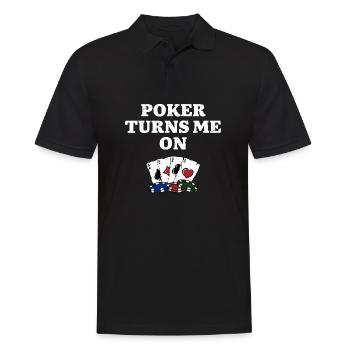 Le poker me tourne vers le jeu de joueur de poker - Polo Homme - noir - Devant - Kai (181cm)