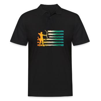 Archer Tir à l’arc - Polo Homme - noir - Devant - Kai (181cm)