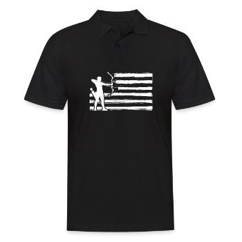 Archer Tir à l’arc - Polo Homme - noir - Devant - Kai (181cm)
