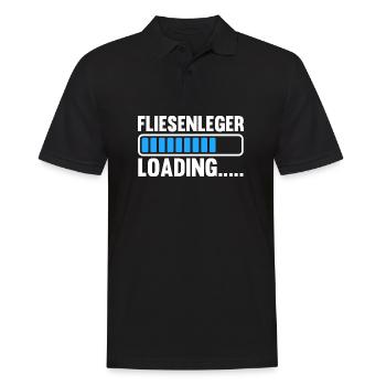 Tile Laying Training Apprentice Auzbi Tile Laying - Men's Polo Shirt - black - Front - Kai (181cm)