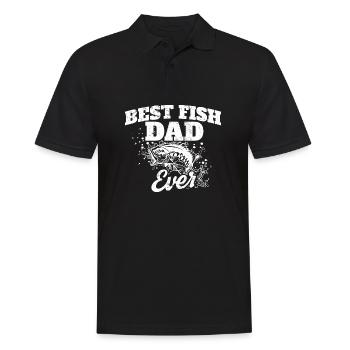 Meilleur Fish Dad Ever I Fishing I Fish Keeper - Polo Homme - noir - Devant - Kai (181cm)