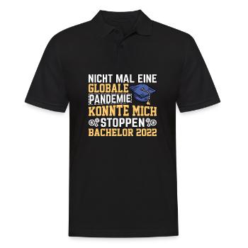 Bachelor 2022 Abschluss Geschenk - Männer Poloshirt - Schwarz - Vorne - Kai (181cm)