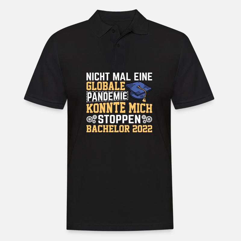 Bachelor 2022 Abschluss Geschenk - Männer Poloshirt - Schwarz