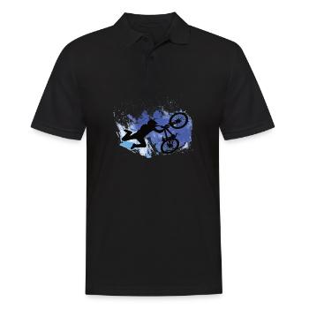 Descente vélo de montagne vélo piste Dirt Bike - Polo Homme - noir - Devant - Kai (181cm)