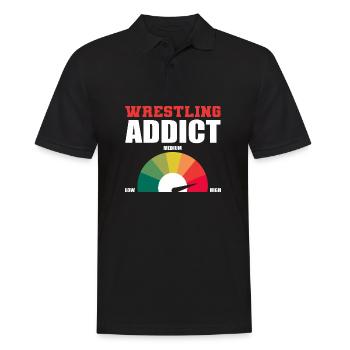 Wrestling Addicted Wrestling Fan Poison - Polo Homme - noir - Devant - Kai (181cm)