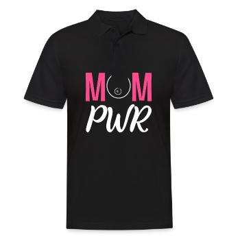 Mutter PWR Fleißige Mutter Gift - Männer Poloshirt - Schwarz - Vorne - Kai (181cm)