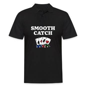 Smooth Catch Poker Card Jeux De Poker Carte de Joueur - Polo Homme - noir - Devant - Kai (181cm)