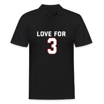 Amour pour 3 - Polo Homme - noir - Devant - Kai (181cm)