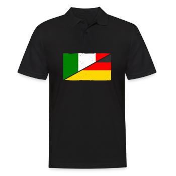 Italie Italien Allemagne Italie - Polo Homme - noir - Devant - Kai (181cm)