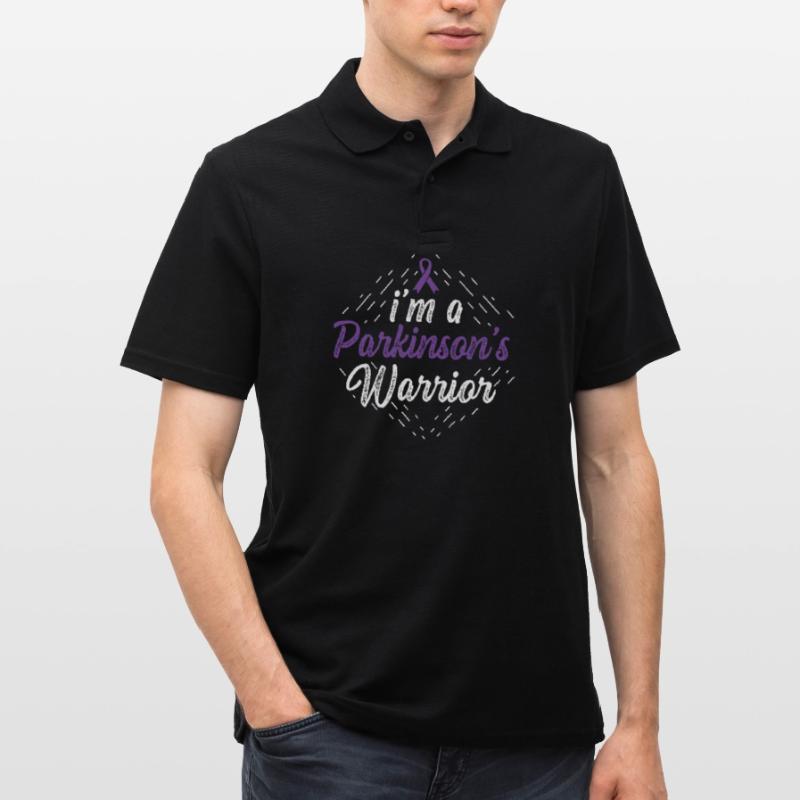 Parkinsons Warrior. Überlebender oder Krieger Gift Männer Poloshirt