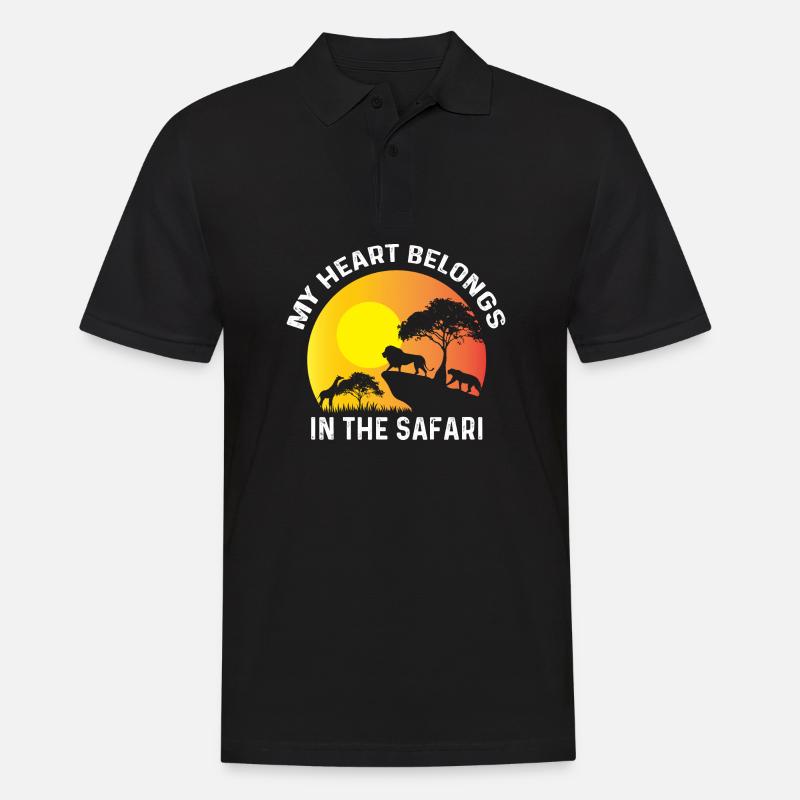 Appartient à Safari Backpacker Gift - Polo Homme - noir