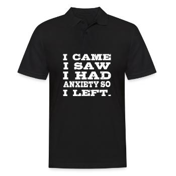 J’ai eu peur Fort et combattant poison - Polo Homme - noir - Devant - Kai (181cm)