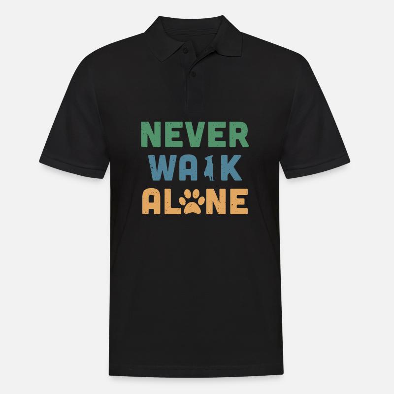 Never Walk Alone - Polo Homme - noir