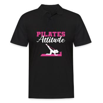 Pilates Posture Buddhist Gift - Men's Polo Shirt - black - Front - Kai (181cm)