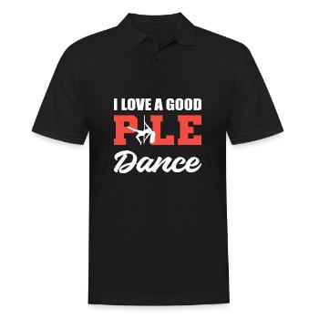 Good Pole Dance Pole Dancer -Enthusiast Gift - Men's Polo Shirt - black - Front - Kai (181cm)