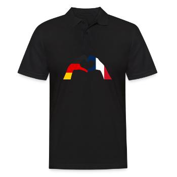 Français Français Allemagne France - Polo Homme - noir - Devant - Kai (181cm)