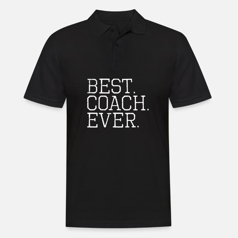 Best Coach Ever Tees - Männer Poloshirt - Schwarz