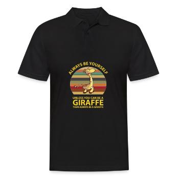 girafe - Polo Homme - noir - Devant - Kai (181cm)