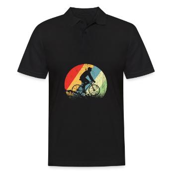 Cycling Cycling Cycling Retro - Men's Polo Shirt - black - Front - Kai (181cm)