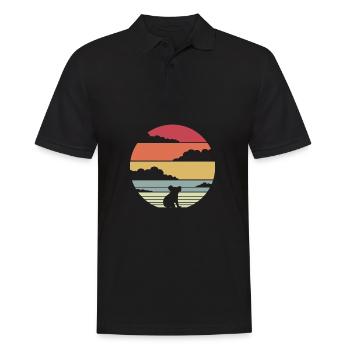 Koala - Männer Poloshirt - Schwarz - Vorne - Kai (181cm)