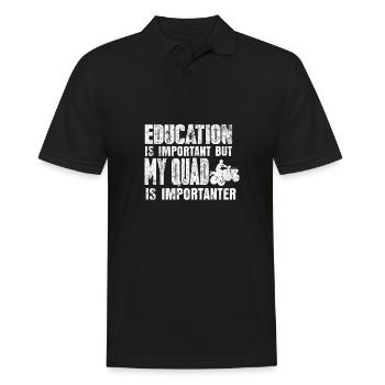 Quad Motorsport - Men's Polo Shirt - black - Front - Kai (181cm)