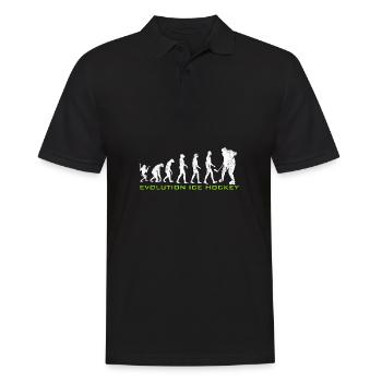 Evolution Eishockey - Männer Poloshirt - Schwarz - Vorne - Kai (181cm)