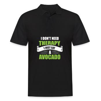 Avocado - Männer Poloshirt - Schwarz - Vorne - Kai (181cm)