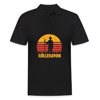 Landwirt Landwirtschaft Gülle - Männer Poloshirt - Schwarz - Vorne - Kai (181cm)