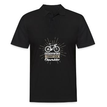 Road bike gift idea - Men's Polo Shirt - black - Front - Kai (181cm)