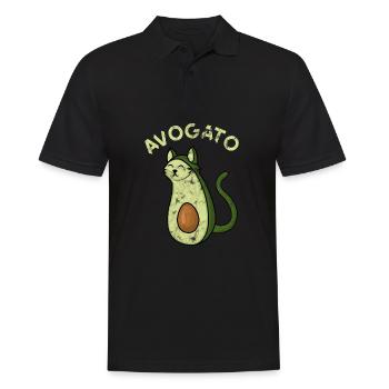 Cadeau avocat chat - Polo Homme - noir - Devant - Kai (181cm)