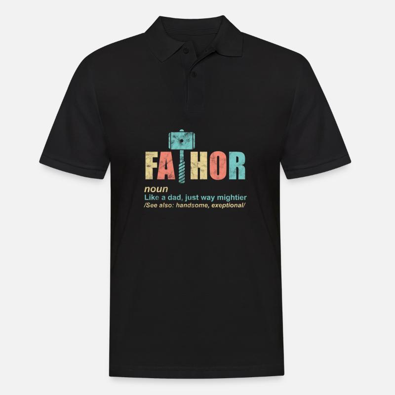 Fathor Cadeau - Polo Homme - noir