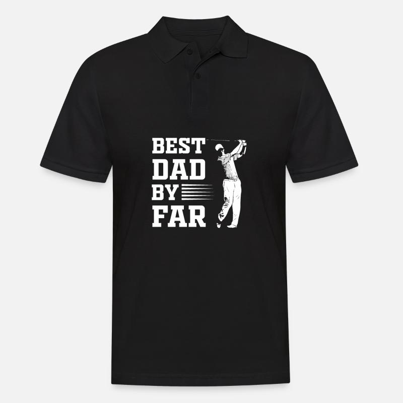 Golfer Golf - Männer Poloshirt - Schwarz